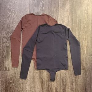 SKIMS long sleeved body suit